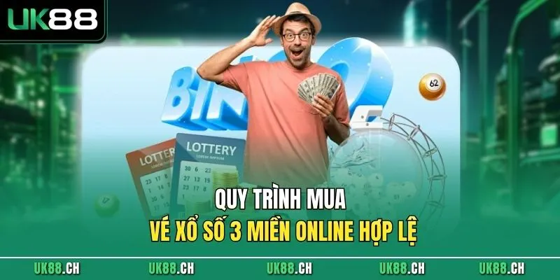 Quy trình mua vé xổ số 3 miền online hợp lệ